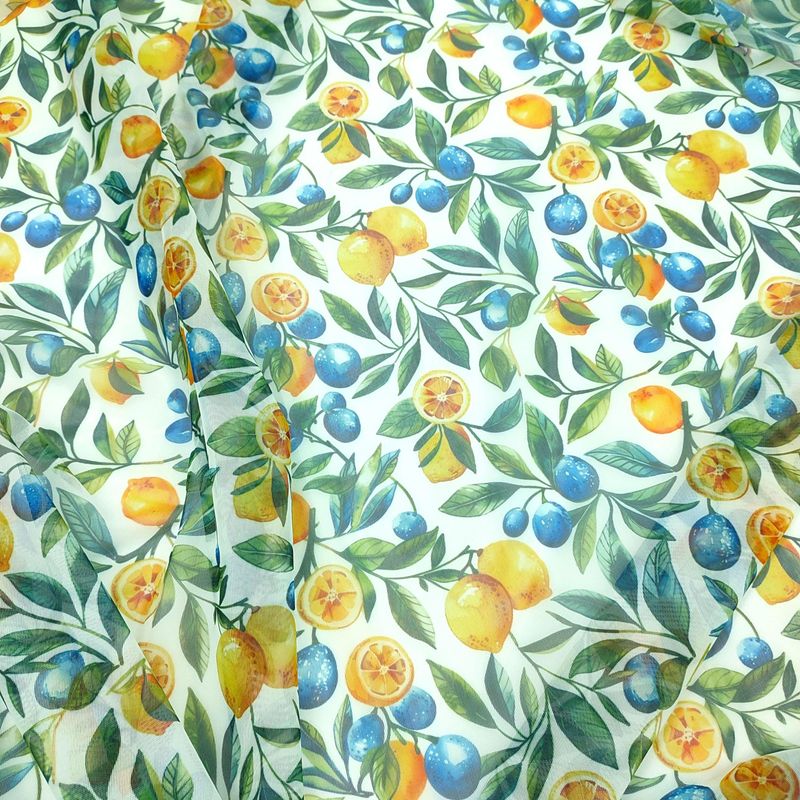 Fruit Print Stretch Mesh