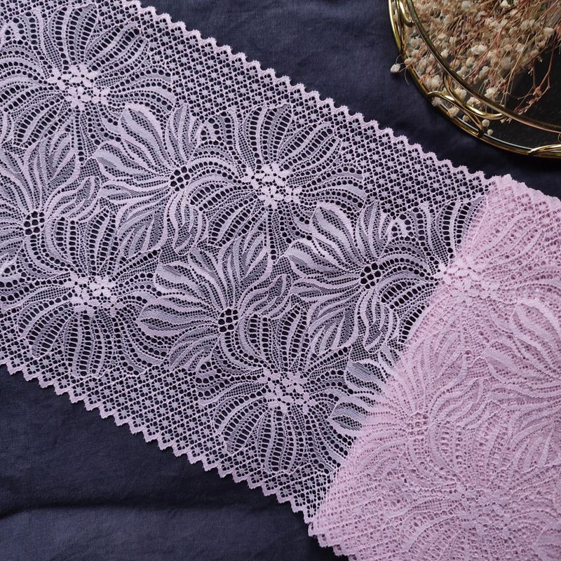 Pink Stretch Lace Trim