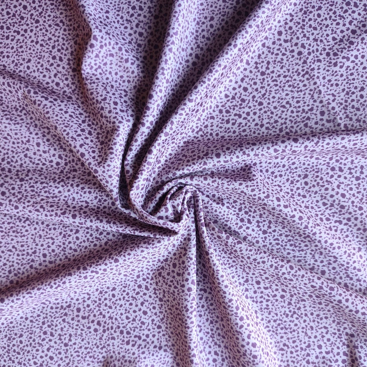 Lilac leopard print stretch microfiber – 4-way elastic fabric for lingerie

