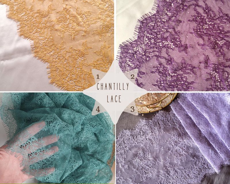 Chantilly Lace Trim with Eyelash Edges
