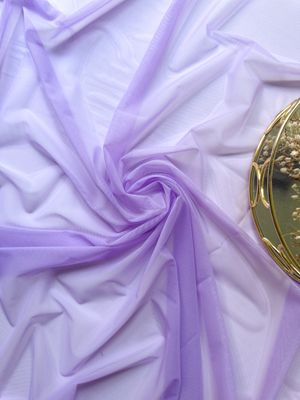 Lavender stretch mesh fabric for lingerie sewing, 4-way stretch

