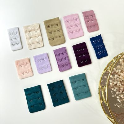 Colorful bra hook and eye closures 3×2 for lingerie sewing

