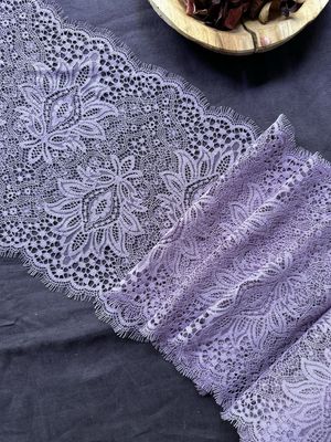 Pizzo color lavanda non elastico con bordo eyelash (a ciglia) 