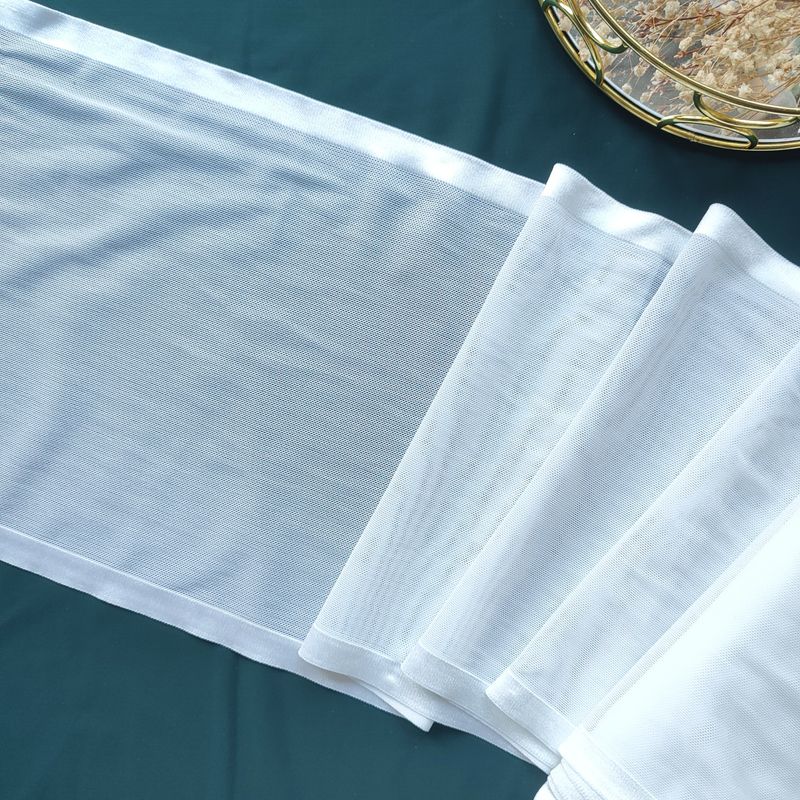 White tulle trim with satin edges for lingerie sewing

