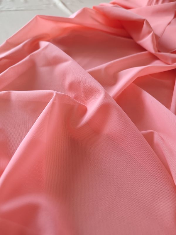 Dense coral stretch mesh for lingerie sewing, 4-way stretch