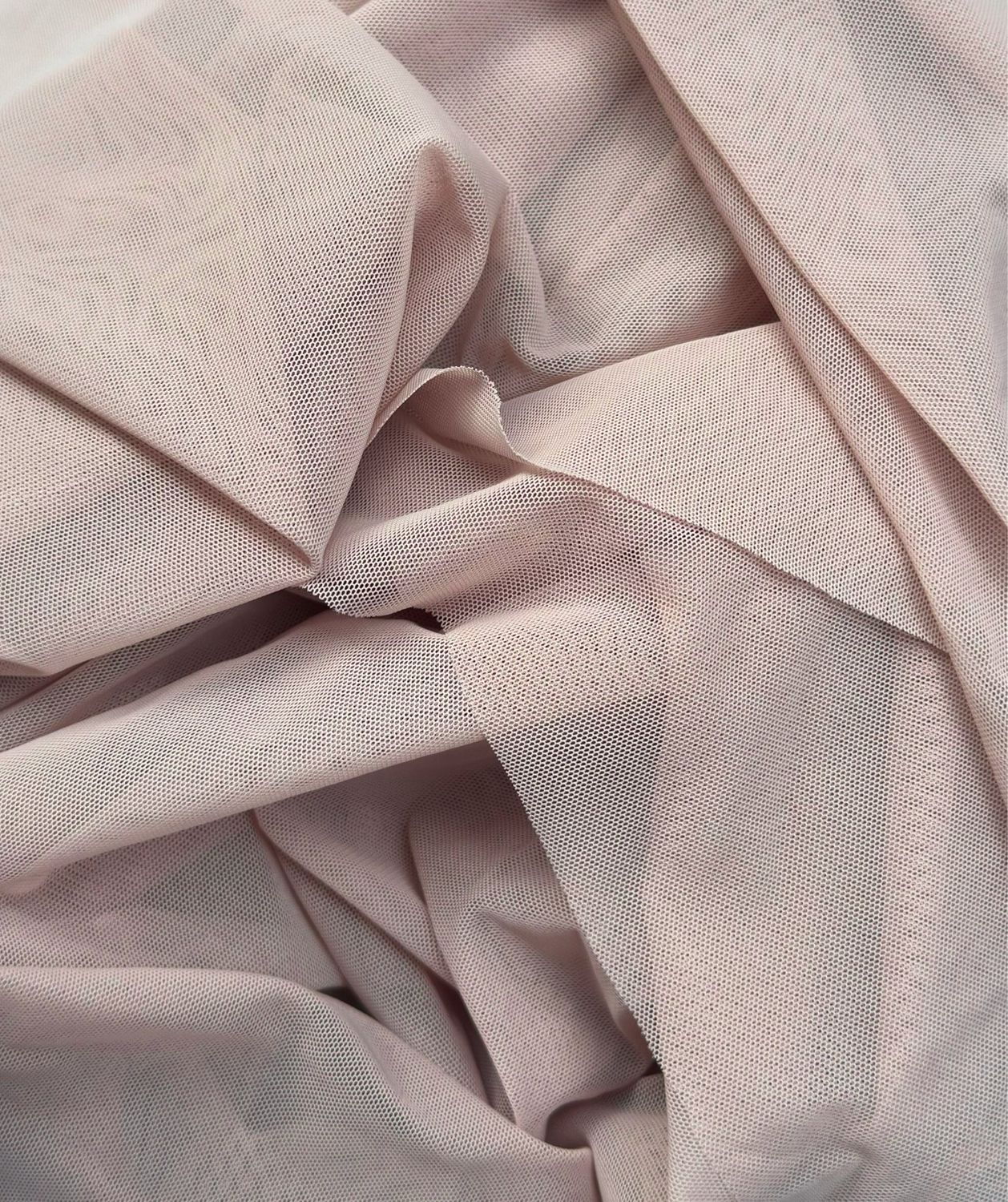 Warm nude stretch mesh fabric for lingerie sewing, 4-way stretch