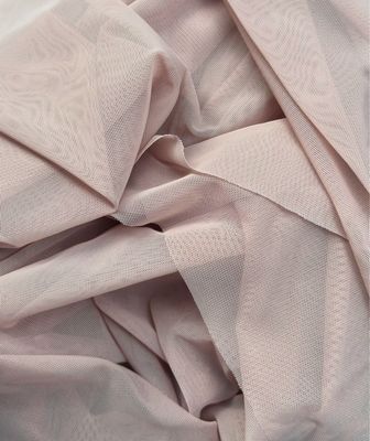 Warm nude stretch mesh fabric for lingerie sewing, 4-way stretch