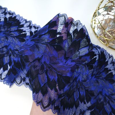 Midnight Multicolor Stretch Lace with Black Accents