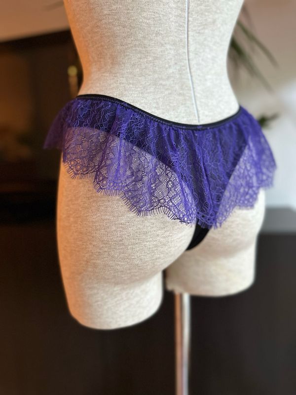 Muse panties sewing pattern with lace ruffles