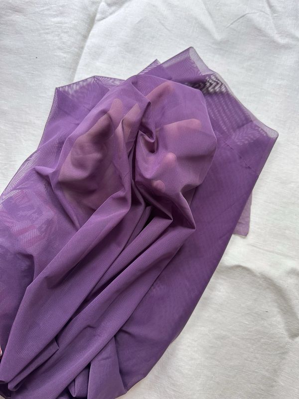 Tulle Rete Viola Polvere