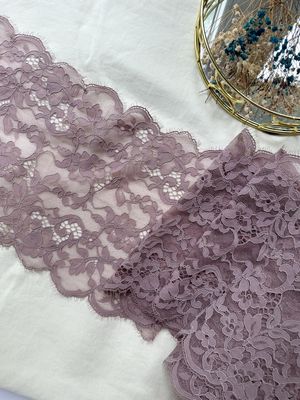 Lilac Eyelash Stretch Lace