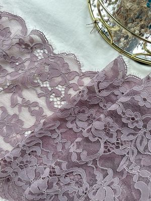 Lilac Eyelash Stretch Lace