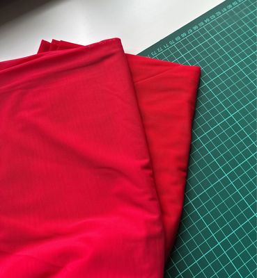 Red Stretch Mesh, Medium Weight