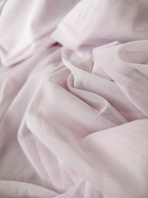 Lotos stretch tulle fabric – soft sheer mesh for lingerie sewing