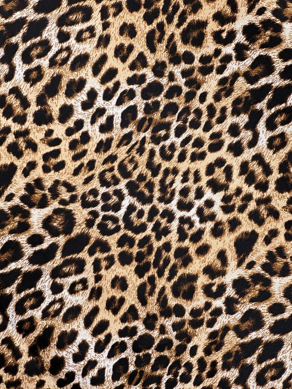 Leopard Stretch Satin