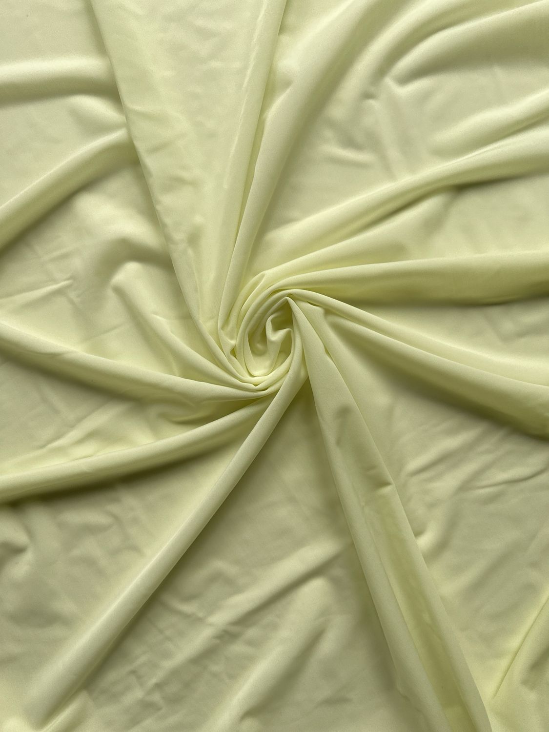 Pale lemon nylon microfiber, thin and semi-sheer
