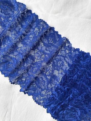 Cornflower Blue Stretch Lace