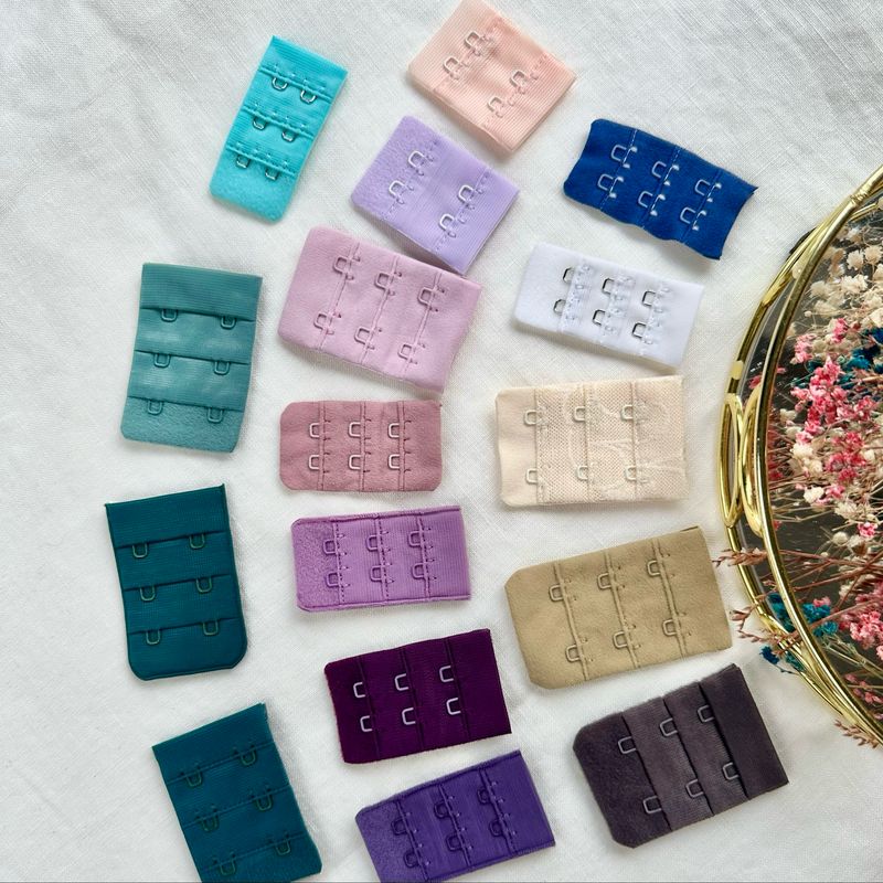 Bra hook and eye closures for lingerie sewing and bra making