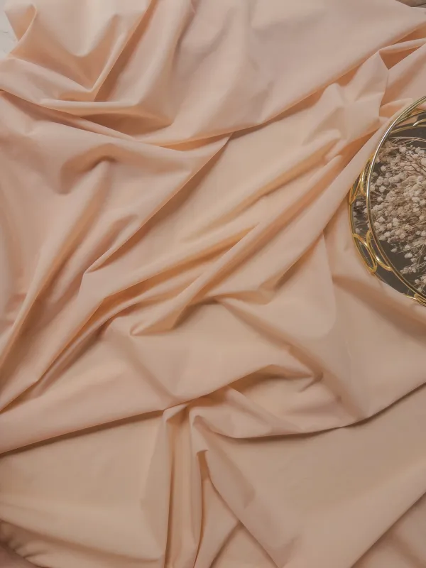 Firm peach beige microfiber for structured lingerie