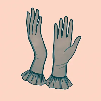 PDF sewing patterns for lace gloves, sleep masks and lingerie accessories