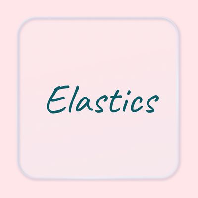 Lingerie elastics in various colors and styles