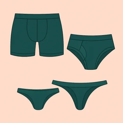 Men’s underwear sewing patterns including boxers and briefs in PDF format
