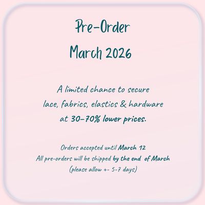Pre Order March 2026