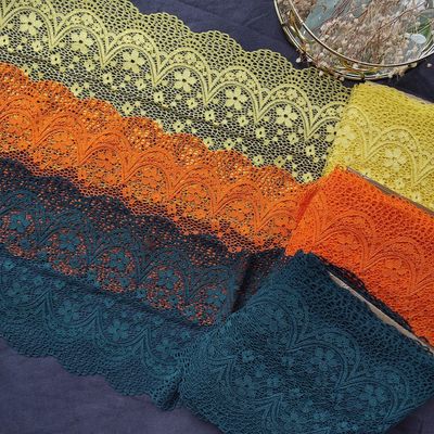 Elastic yellow Lace trim for sewing lingerie, Fabric for Bra Making, Sewing supplies