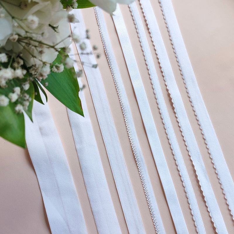White Lingerie Elastics