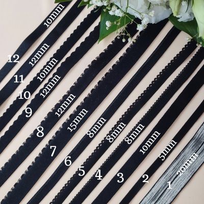 Black Lingerie Elastics