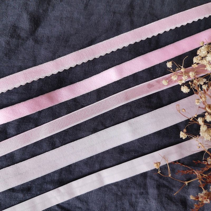 Pink lingerie elastics