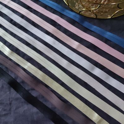 Fold Over Elastic – Satin Finish 5/8" 15 mm 15 mm fold over elastic with satin shine – lingerie trim