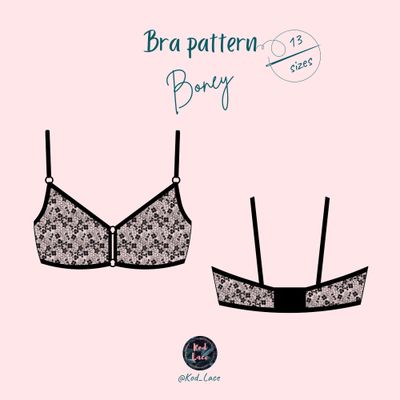 Boney wireless bra sewing pattern