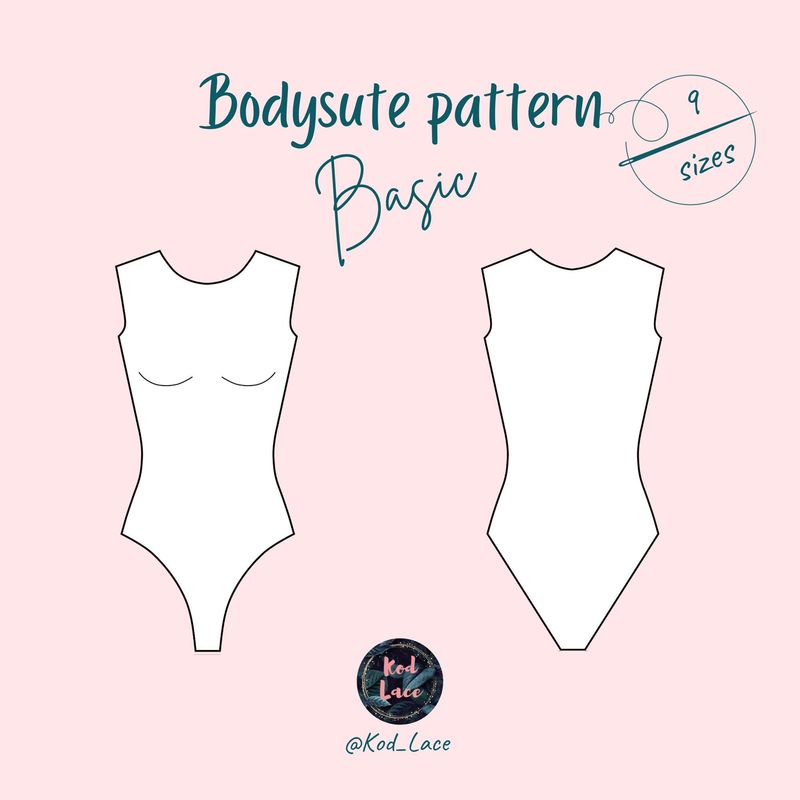 Base wireless bodysuit sewing pattern