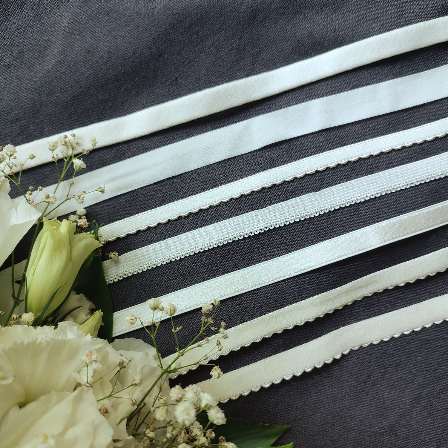 Ivory Lingerie Elastics