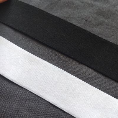 30mm wide black and white velvet elastic for lingerie
