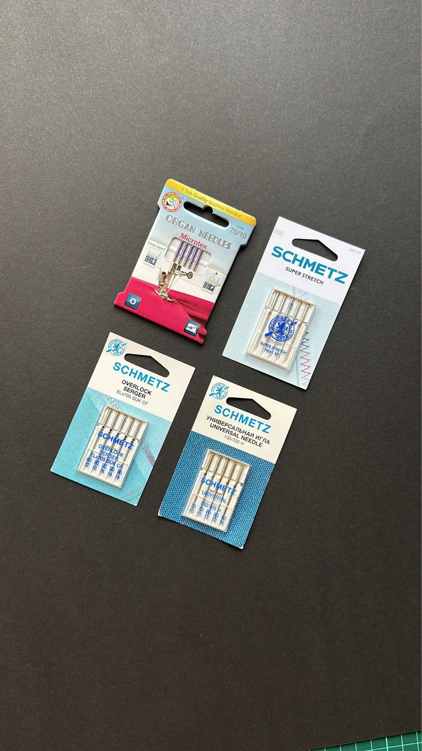 Schmetz Sewing Needles for Domestic Machines – Microtex, Stretch &amp; Twin