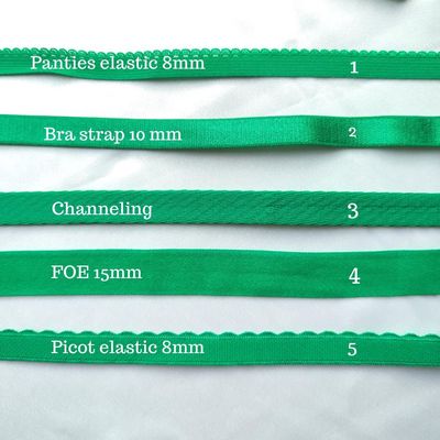 Elastici lingerie verde brillante
