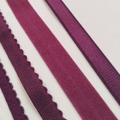 Élastiques lingerie bordeaux foncé