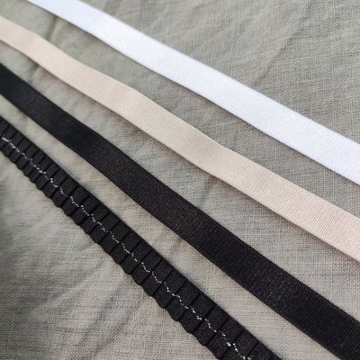 Elásticos para tirantes de sujetador, 10mm, negro beige y blanco
