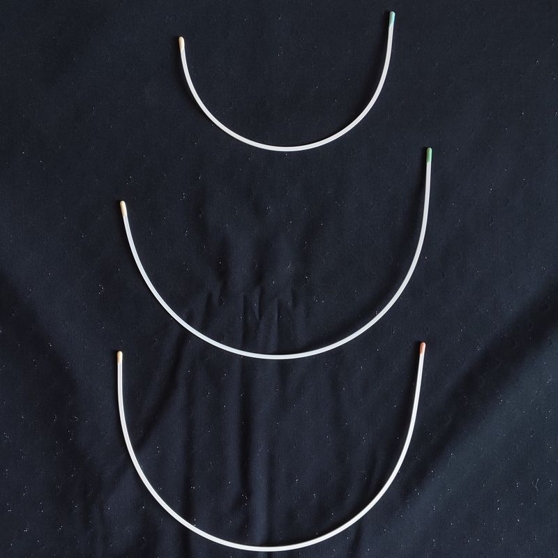 Plus size bra underwires, coated metal