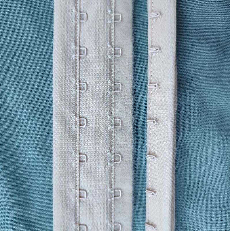 Beige hook and eye bra closure, 26cm (10.2") long