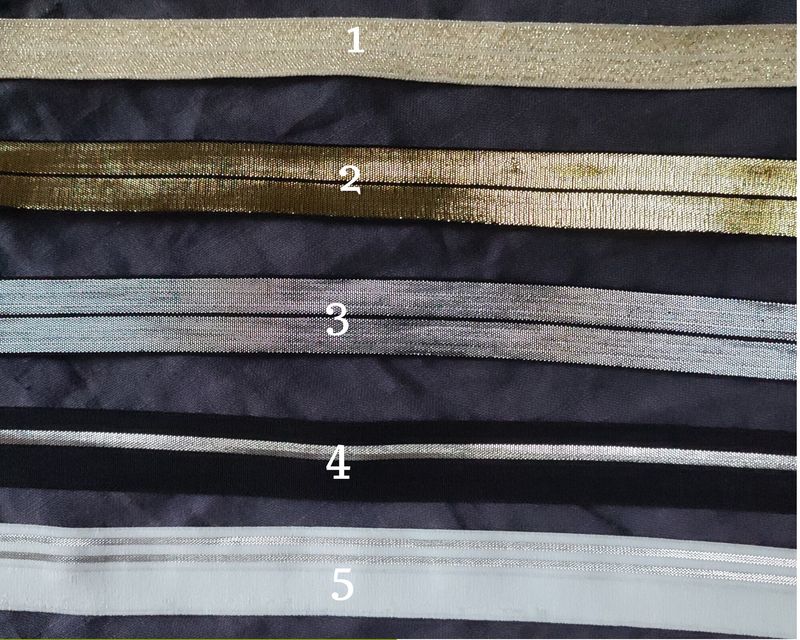 Glitter Fold Over Elastic, 15mm