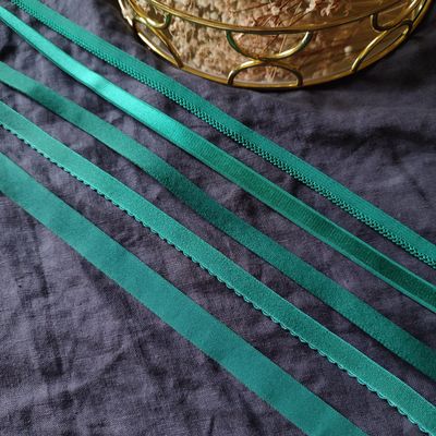 Emerald green lingerie elastics