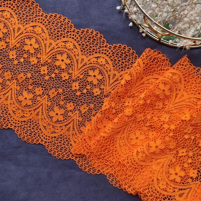 Orange lace trim