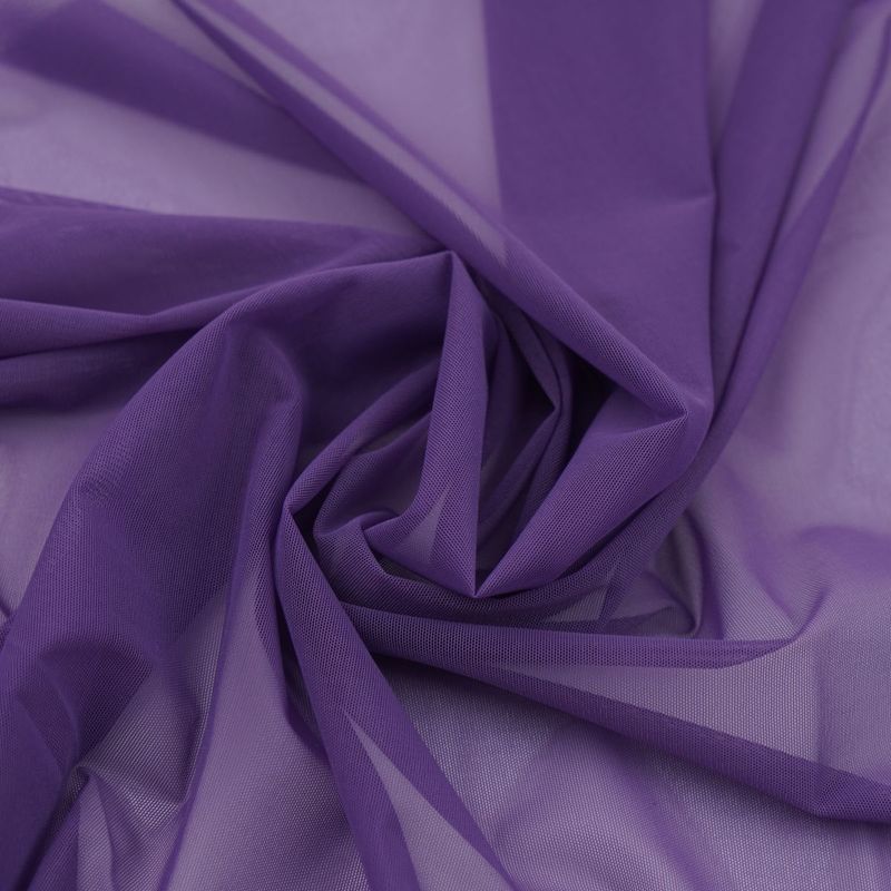 Tulle rete elastica viola brillante