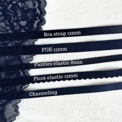 Élastiques lingerie bleu nuit