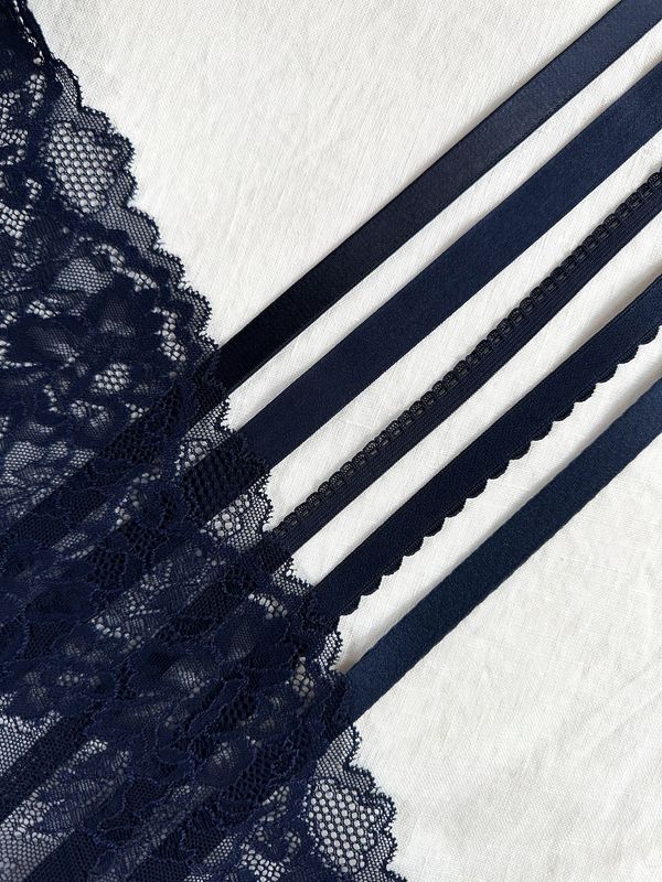 Night Blue Lingerie Elastics