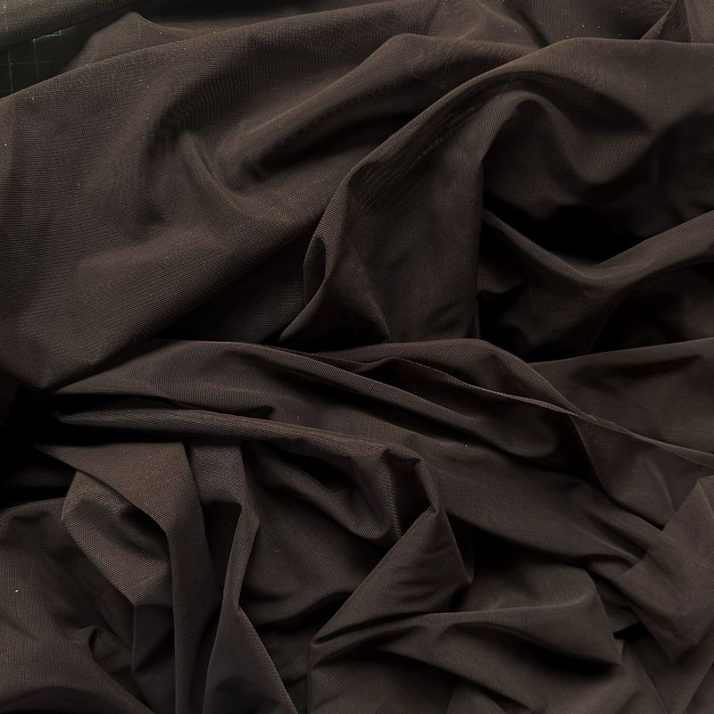 Tulle in rete elastica cioccolato scuro di Lauma