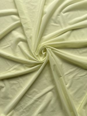 Microfibra nylon giallo pallido sottile e semi-trasparente